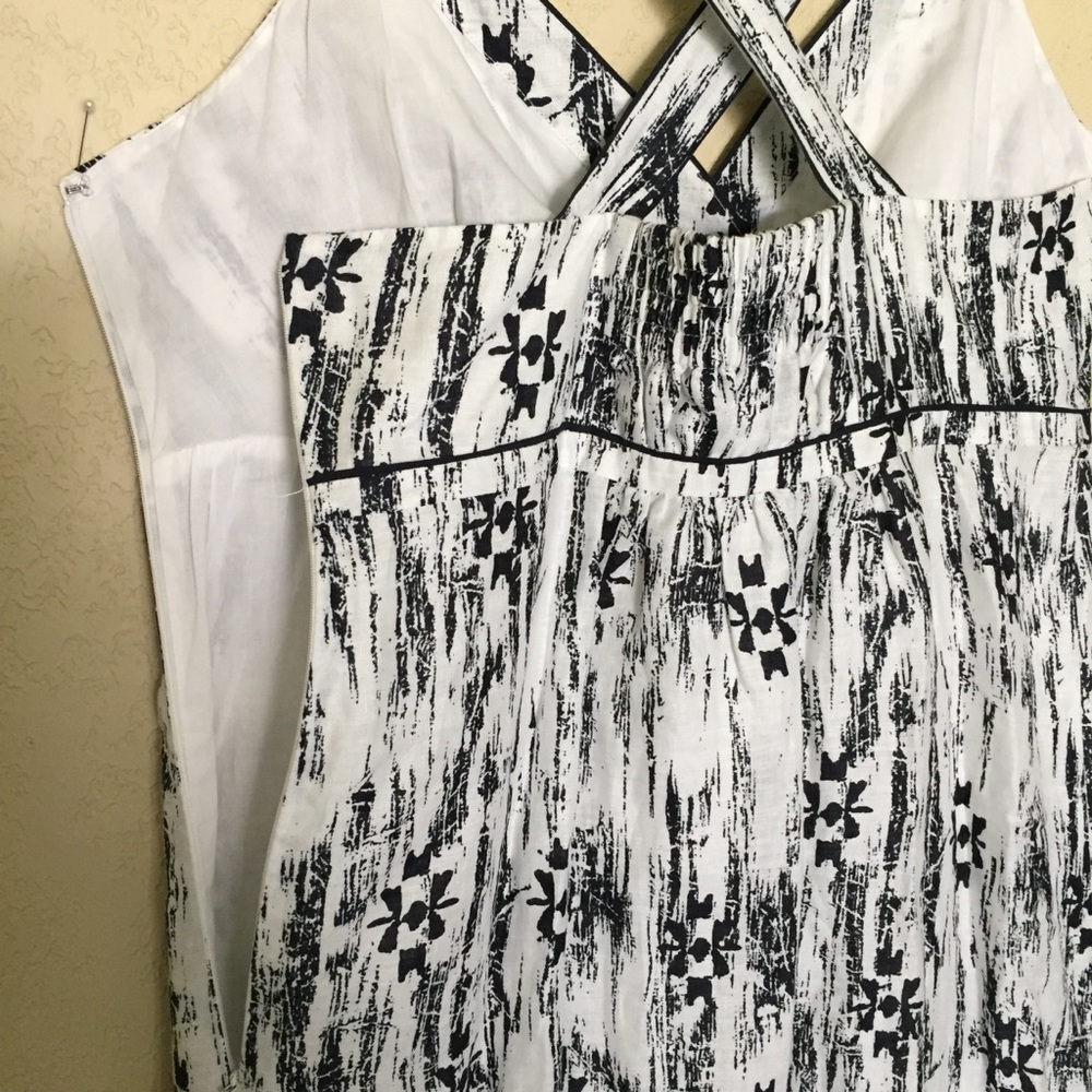 Ann Taylor Linen And Cotton Maxi Sundress Size 12 - Picture 6 of 8